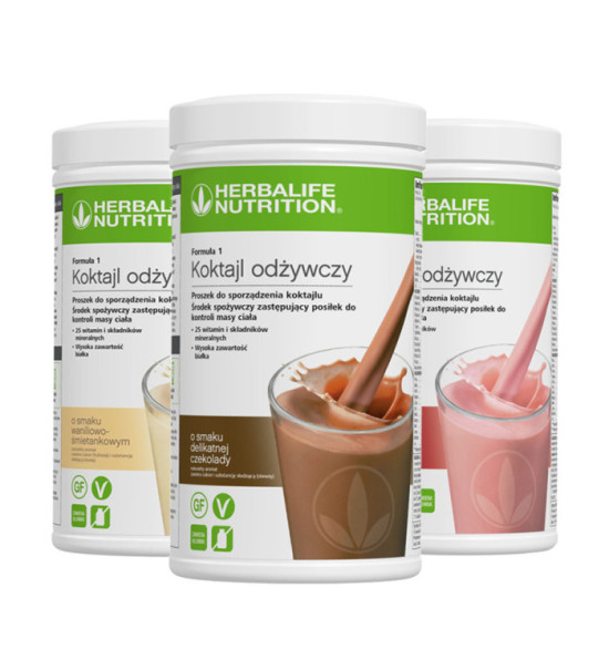 Zestaw 3x Koktajl Formuła 1 (550g) - smaki do wyboru