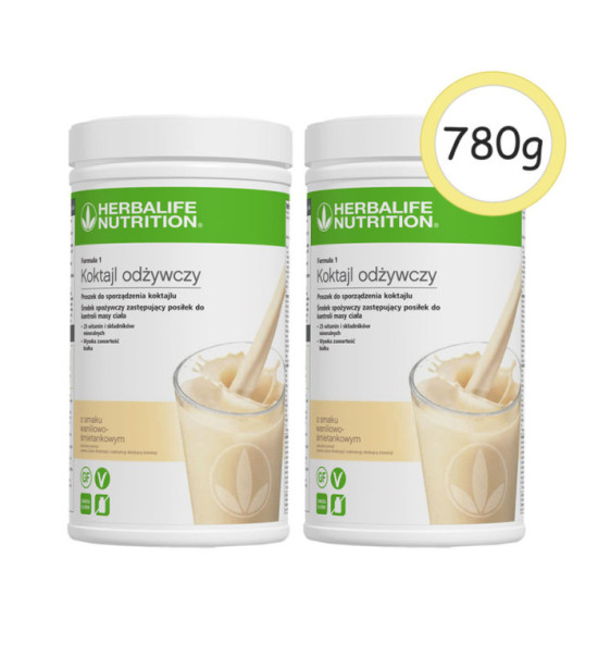 2x Koktajl 780g smak waniliowo-śmietankowy XL