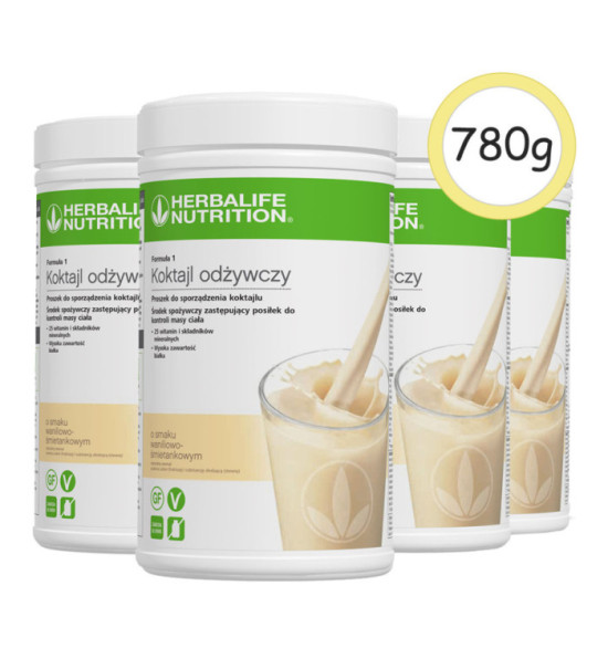 4x Koktajl 780g smak waniliowo-śmietankowy XL